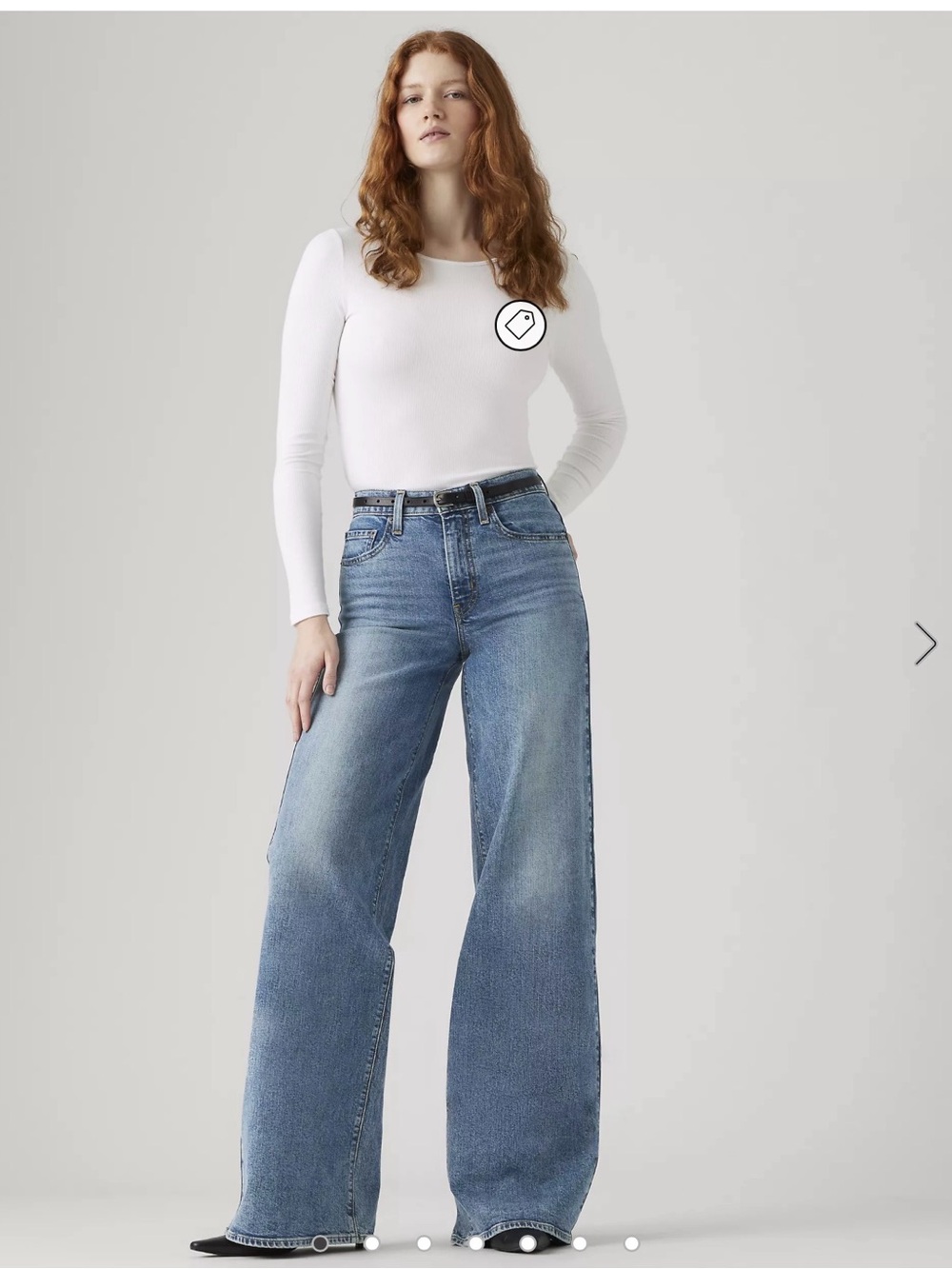 Levi's 728 High-Rise Wide-Leg Jeans Waist 31 Length 32 Nice!